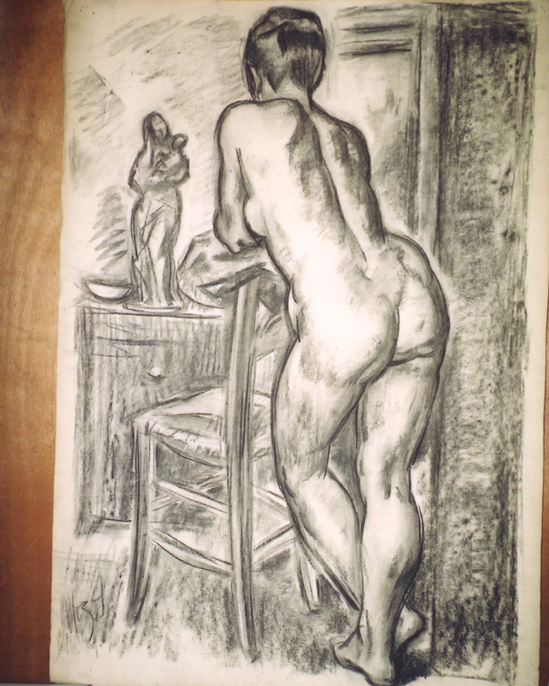 Desnudo de espaldas - Pedro Mozos